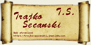 Trajko Sečanski vizit kartica